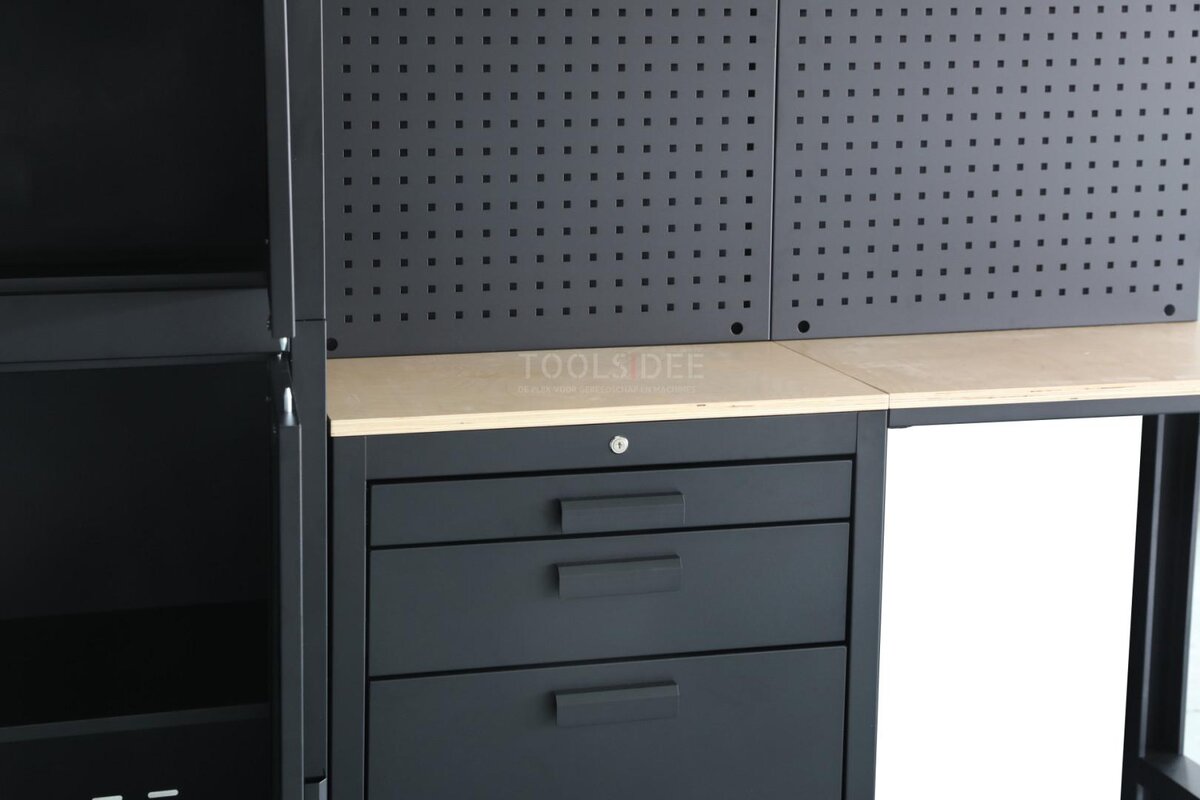 HBM premium modulært verkstedsystem, 8 deler, matt svart HBM premium modulært verkstedsystem, 8 deler, matt svart