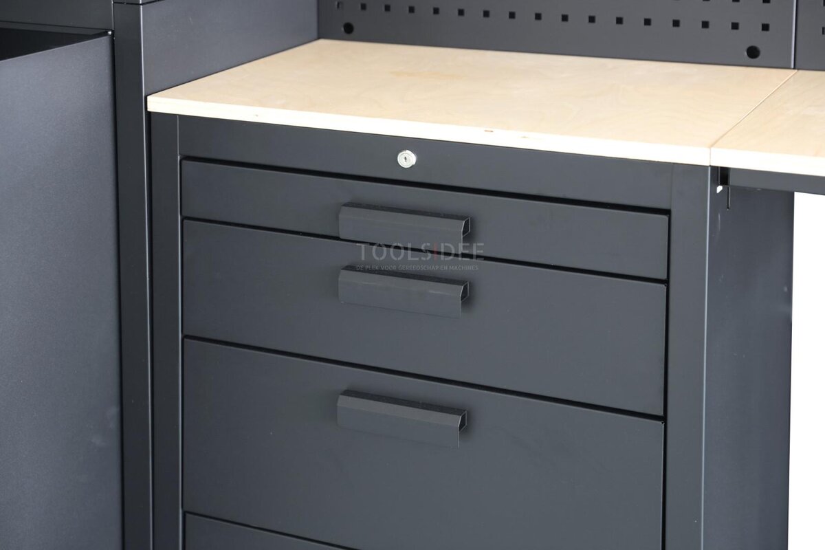 HBM premium modulært verkstedsystem, 8 deler, matt svart HBM premium modulært verkstedsystem, 8 deler, matt svart