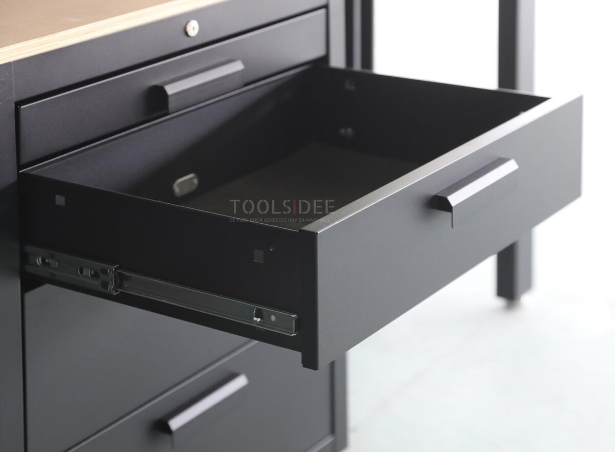 HBM premium modulært verkstedsystem, 8 deler, matt svart HBM premium modulært verkstedsystem, 8 deler, matt svart