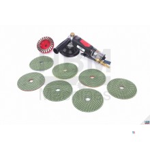 HBM 125 mm. Profi Natte schuurmachine en Polijstmachine