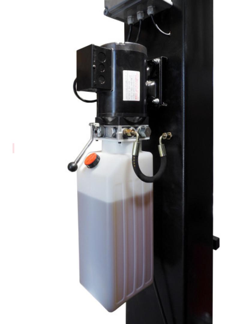 Weber professionelle 2-Säulen-Hydraulikhubbrücke 4,2 Tonnen mit elektronischer Entriegelung, schwarz 