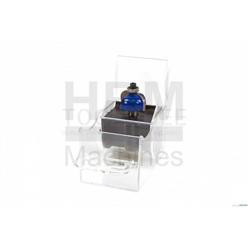 HBM professional hm half-hollow profile cutter r9.5 x 28.5 mm. with guide bearing