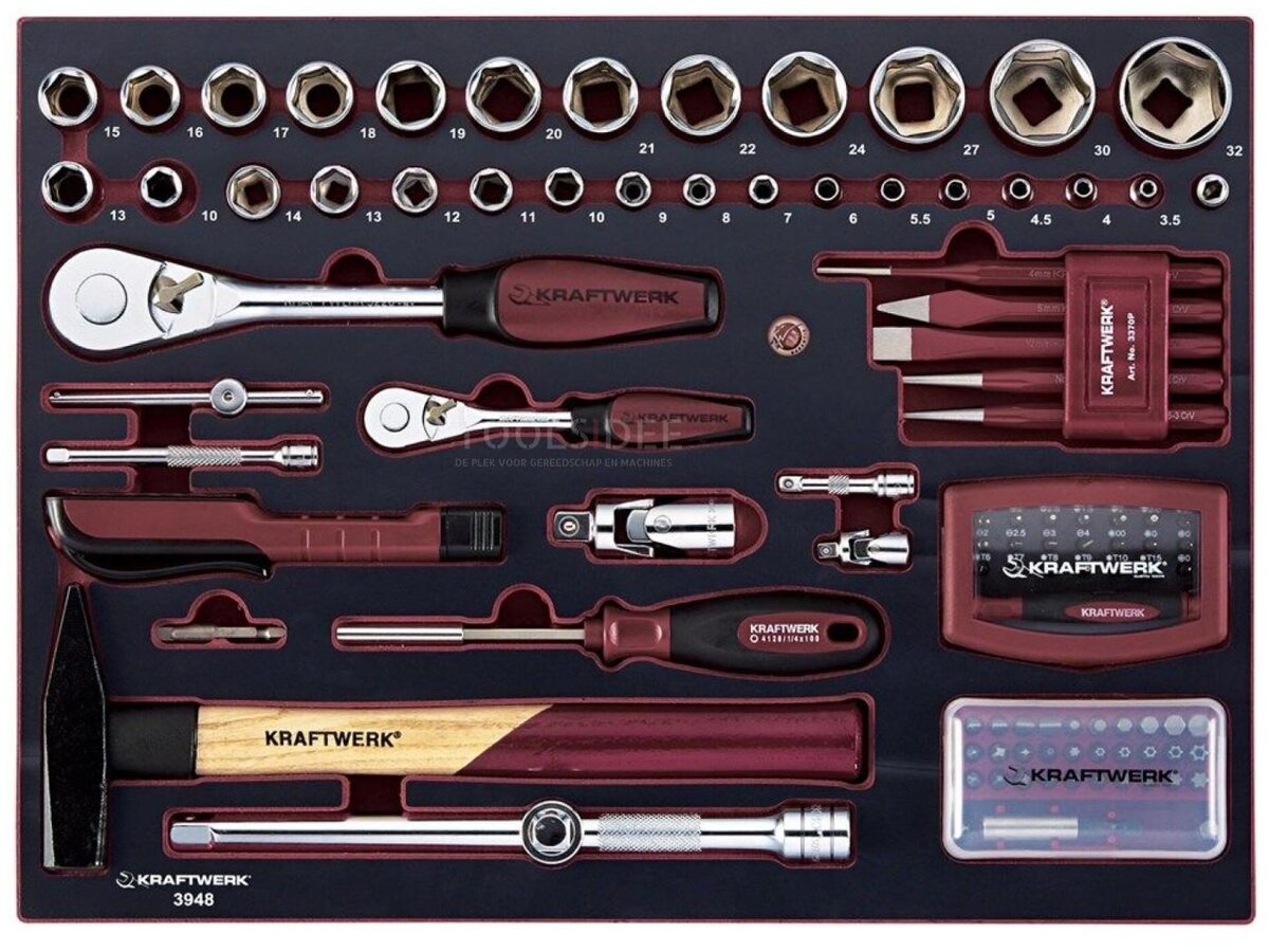 Kraftwerk fyldt værktøjskasse 263 stk 