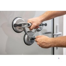 NEO sugekop triple 150 kg Aluminium - vindues sugekop