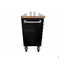 HBM værktøjsvogn , træbordplade, 258 cm, sort HBM værktøjsvogn , træbordplade, 258 cm, sort