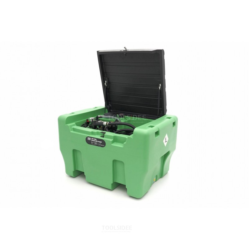 HBM 12 Volt 330 Liter petrol pump with tank and lid HBM 12 Volt 330 Liter petrol pump with tank and lid