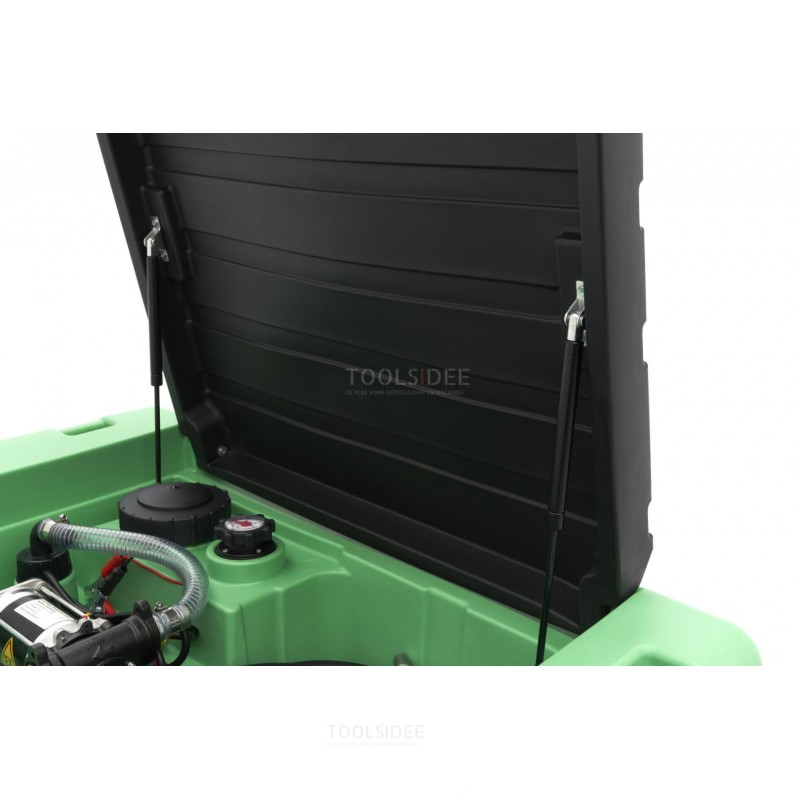 HBM 12 Volt 330 Liter petrol pump with tank and lid HBM 12 Volt 330 Liter petrol pump with tank and lid