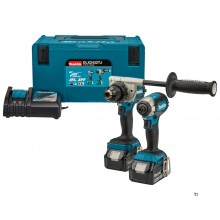 Makita Combi sæt til tungere bore- og (slag)skrueopgaver, 18 Volt, DLX2432TJ 