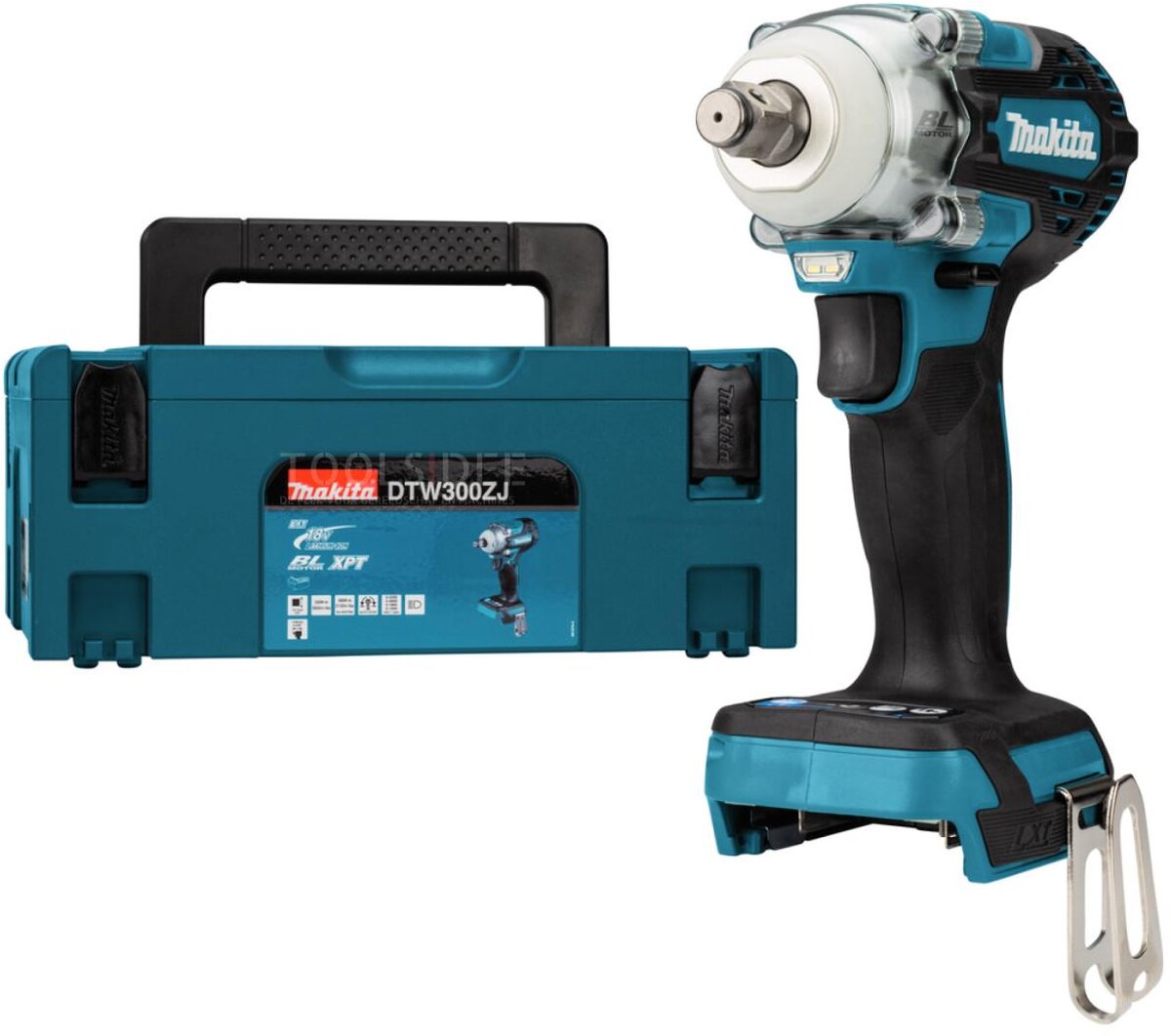 Makita Slagnøglehus, 18 Volt, DTW300ZJ 