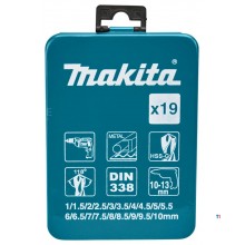 Makita HSS-G metaalborenset HSS-G 19-delig, D-54025 Makita HSS-G metaalborenset HSS-G 19-delig, D-54025