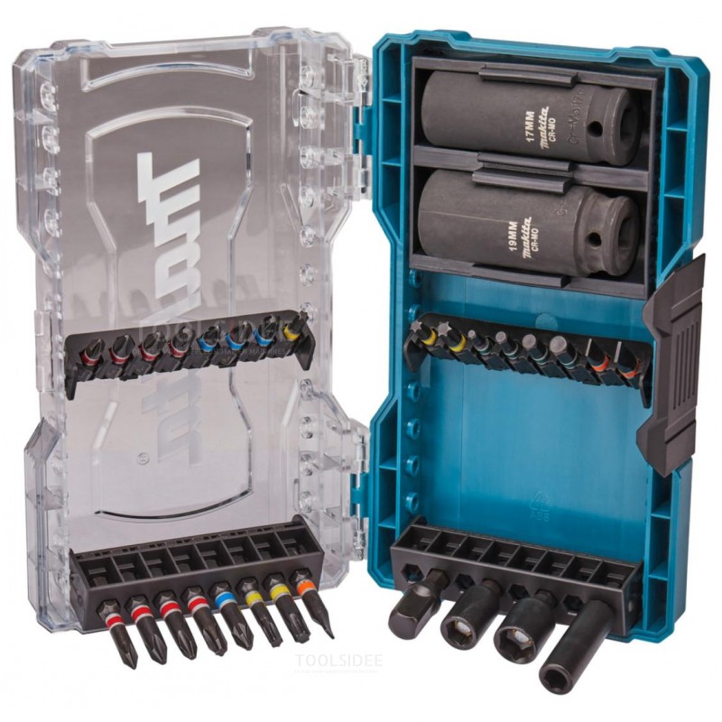Makita screwdriver bit set with impact sockets 30-piece, E-070 