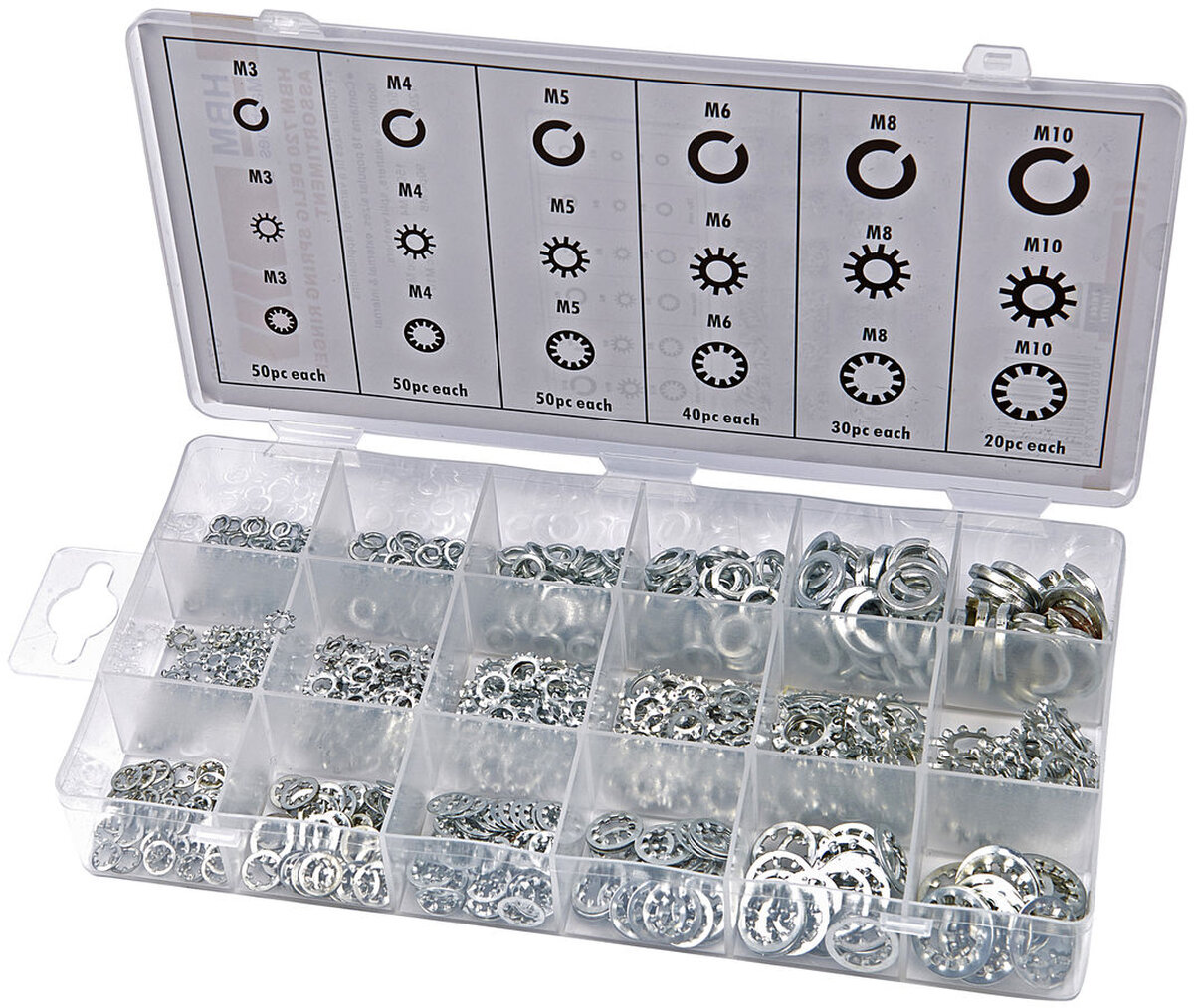 HBM 720 Piece Spring Rings Assortment