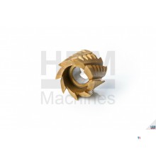 HBM HSS - Tin Gecoate Mantelkopfrees 40 mm - Ruw