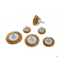Draadborstel, haakse slijper, flex,6 stuks, haakse slijper, draadborstelset, 75 mm, 100 mm borstelopzetstuk, haakse slijper, accessoires met M14 x 2 modellen voor boormachine, polijsten, slijpen Draadborstel, haakse slijper, flex,6 stuks, haakse slijper, draadborstelset, 75 mm, 100 mm borstelopzetstuk, haakse slijper, accessoires met M14 x 2 modellen voor boormachine, polijsten, slijpen