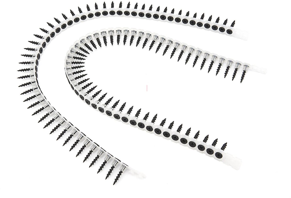 HBM hurtigbyggende skruer på tape, 3,9 x 25 mm, 50 x 20 strimler 