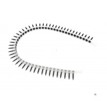 HBM hurtigbyggende skruer på tape, 3,9 x 25 mm, 50 x 20 strimler 