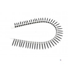 HBM hurtigbyggende skruer på tape, 3,9 x 35 mm, 50 x 20 strimler 