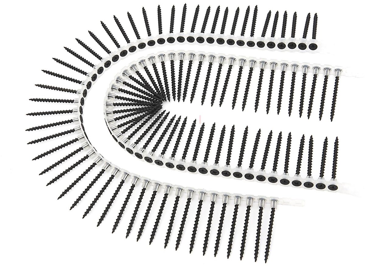HBM hurtigbyggende skruer på tape, 3,9 x 55 mm, 50 x 20 strimler 