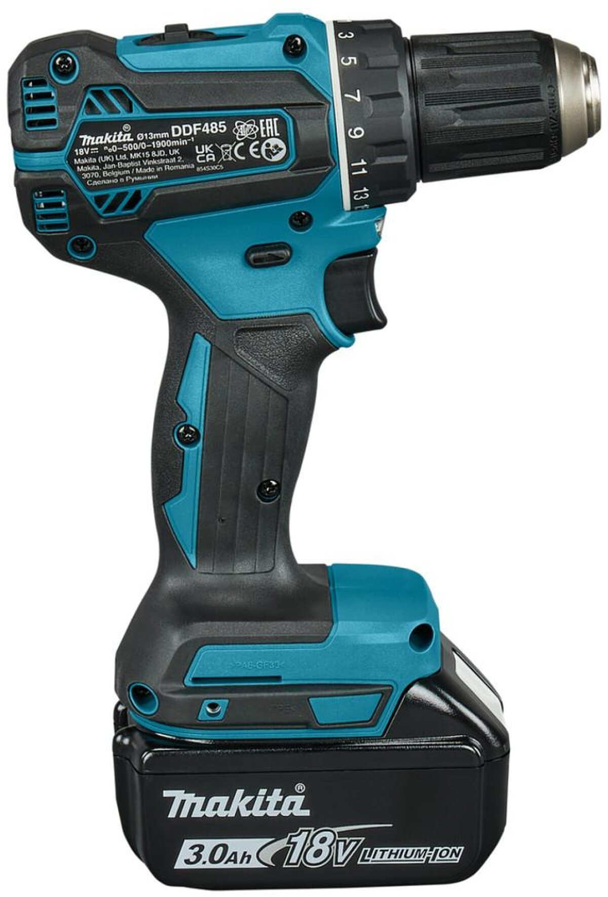 Makita Akku-Bohrschrauber 18 Volt, 3,0 Ah, DDF485SFE 