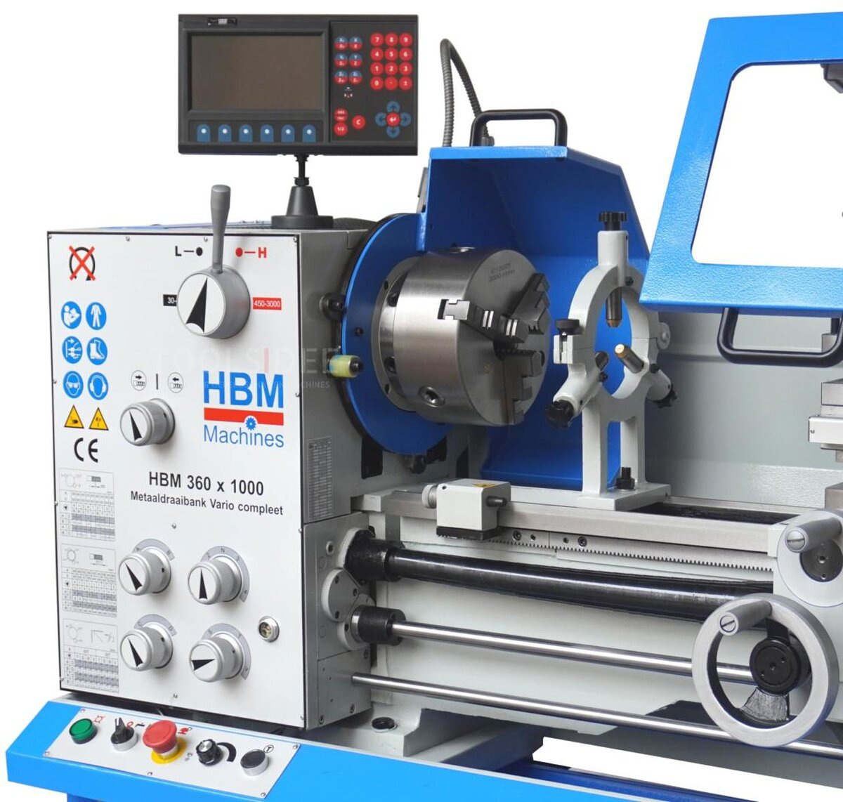 HBM 360 x 1000 Metalldrehmaschine Vario komplett 