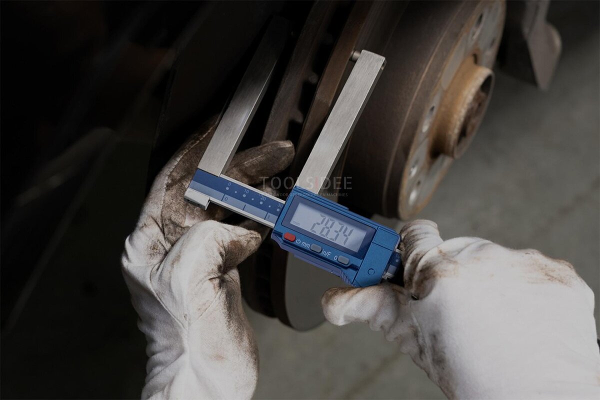 Dasqua digitales Scheibenbremsen-Dickenmessgerät 2240-0006 