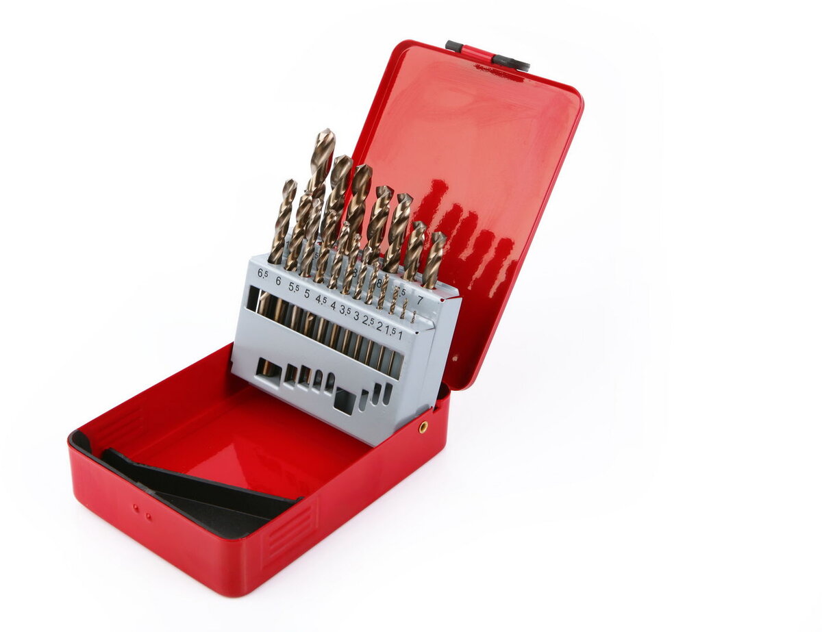 HBM 1-10 x 0,5 mm HSS - 5% koboltborrbitsett HBM 1-10 x 0,5 mm HSS - 5% koboltborrbitsett