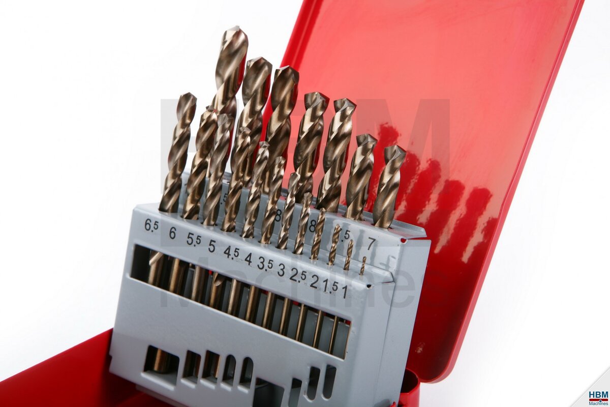 HBM 1-10 x 0,5 mm HSS - 5% koboltborrbitsett HBM 1-10 x 0,5 mm HSS - 5% koboltborrbitsett