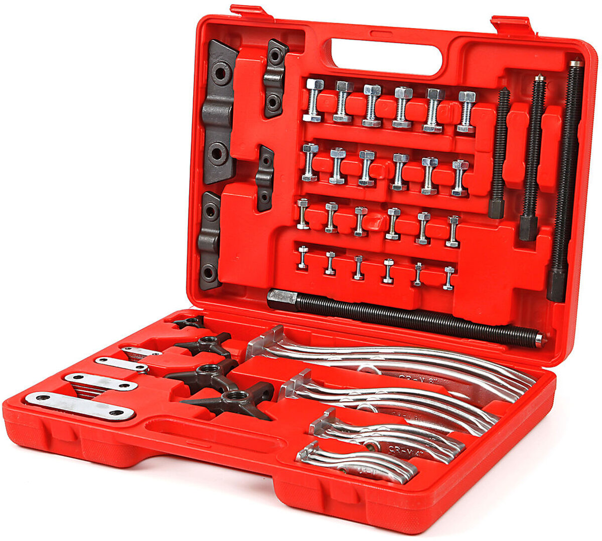 HBM 72 piece 2 and 3 arm pulley puller set 75/100/150/200 mm. HBM 72 piece 2 and 3 arm pulley puller set 75/100/150/200 mm.