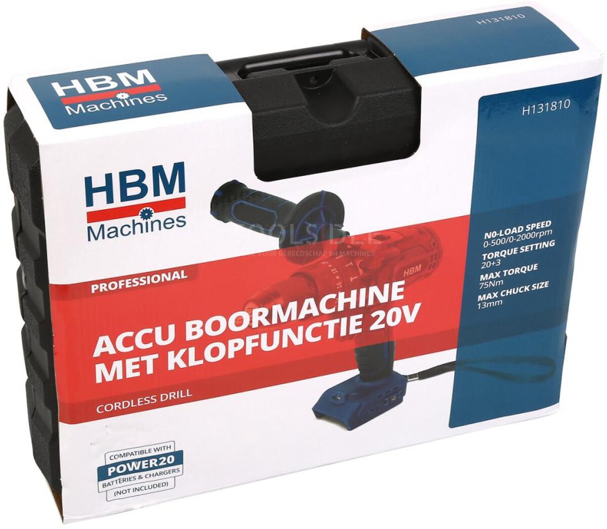 HBM Akku-Bohrschrauber mit Schlagfunktion 20 Volt Power20 HBM Akku-Bohrschrauber mit Schlagfunktion 20 Volt Power20