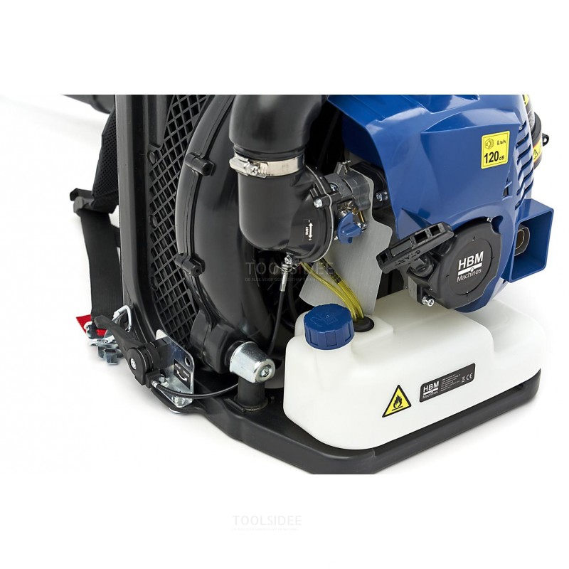 HBM backpack leaf blower 79.4 cc 2-stroke petrol 