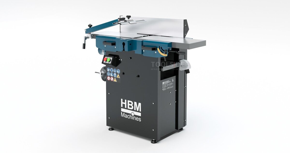 HBM høvl og tykkelsesmaskine med spiralskærehoved 12 tommer - 400 Volt 