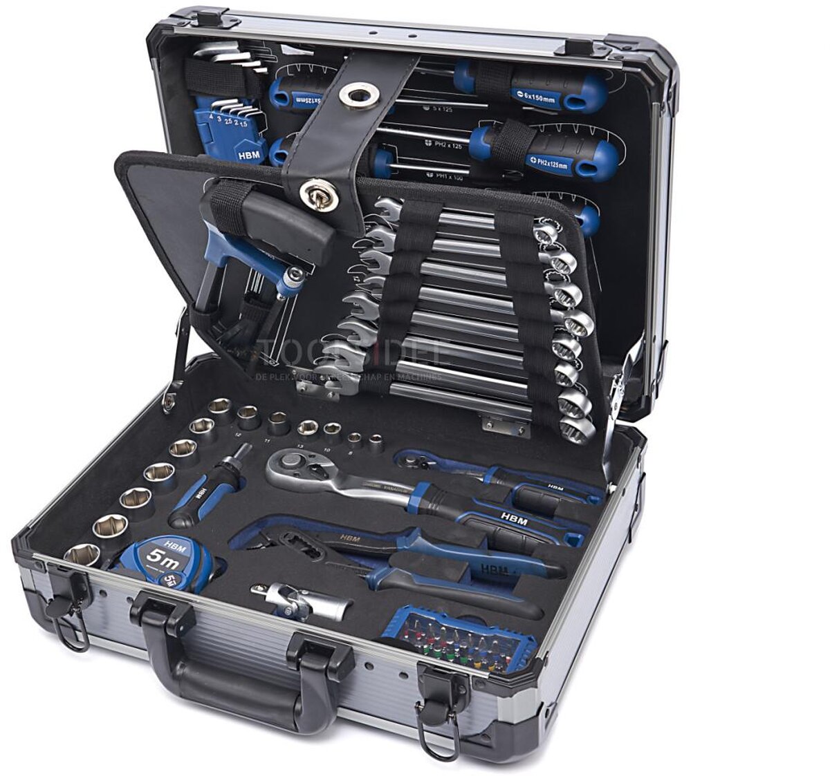 HBM gevulde gereedschapskoffer 111-delig 