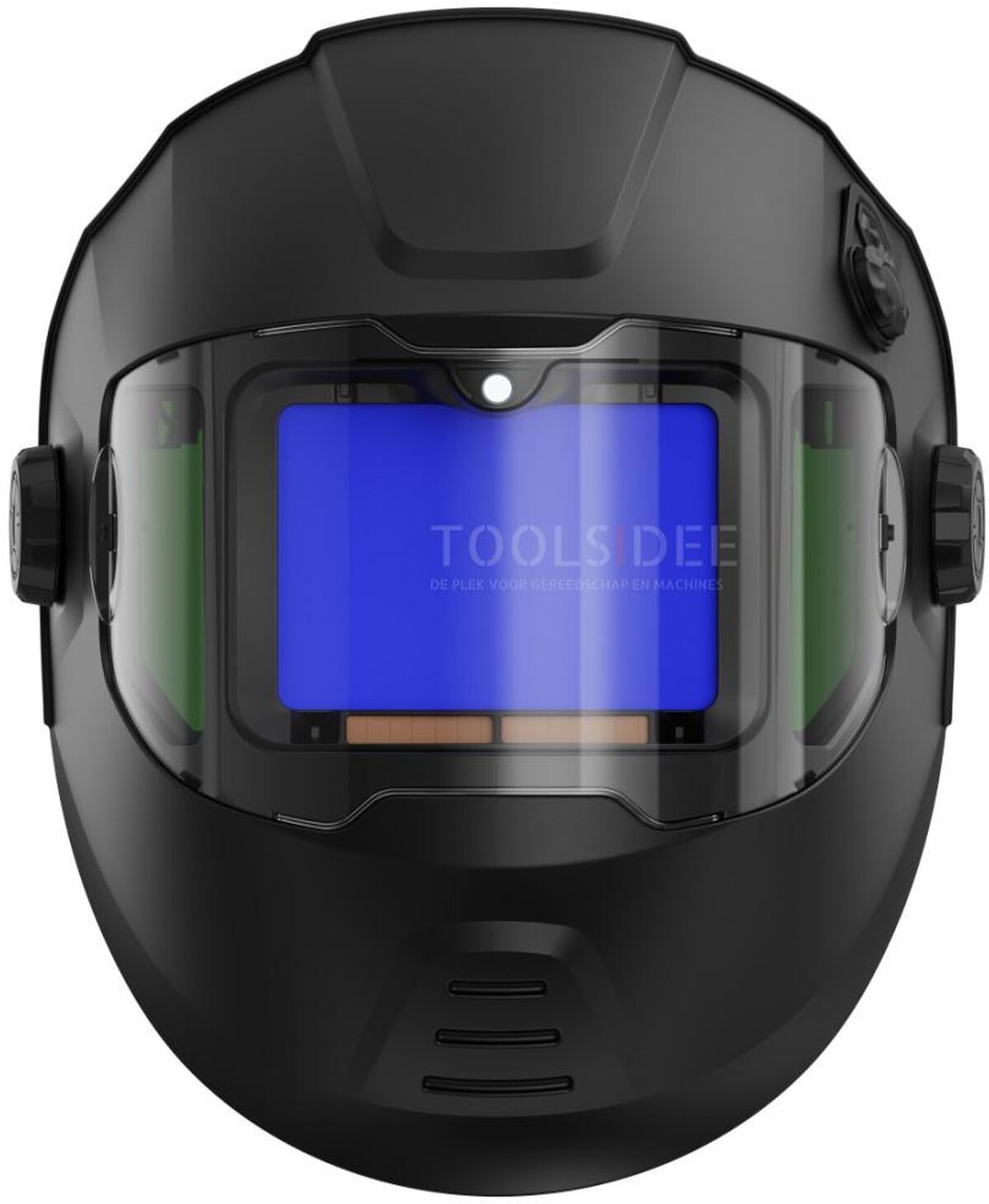 HBM Schweißhelm Advanced Spark schwarz, selbstabdunkelnd, Schleifmodus, 4 ARC-Sensoren, DIN 3-13, Seitenfenster, 580 g.