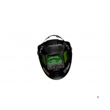 HBM Schweißhelm Advanced Spark schwarz, selbstabdunkelnd, Schleifmodus, 4 ARC-Sensoren, DIN 3-13, Seitenfenster, 580 g.