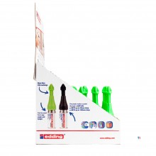 Edding Markierungsspray Gem.display E-8870+E-8875 grün/schwarze Kappe 30Stk