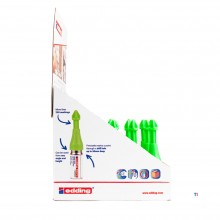 Edding Marker tiefe Löcher E-8870 Display grüne Kappe 30 Stk