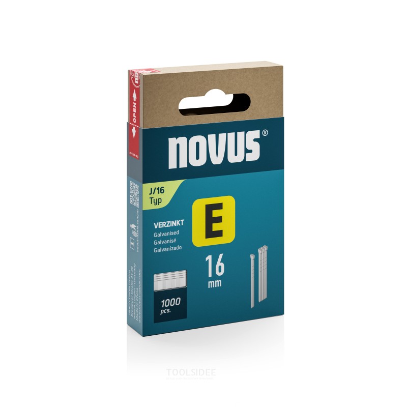Novus Tacker -piikkuri EJ/16mm (1000 tikkua) Novus Tacker -piikkuri EJ/16mm (1000 tikkua)