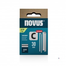 Novus Staple with narrow back C 4/30mm Superhard (1,000 pieces)