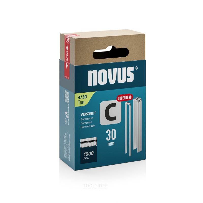Novus Not med kapea rygg C 4/30mm Superhard (1000 kpl)