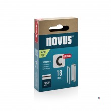 Novus Staple med smal rygg C 4/18mm Superhard (1 000 stycken)