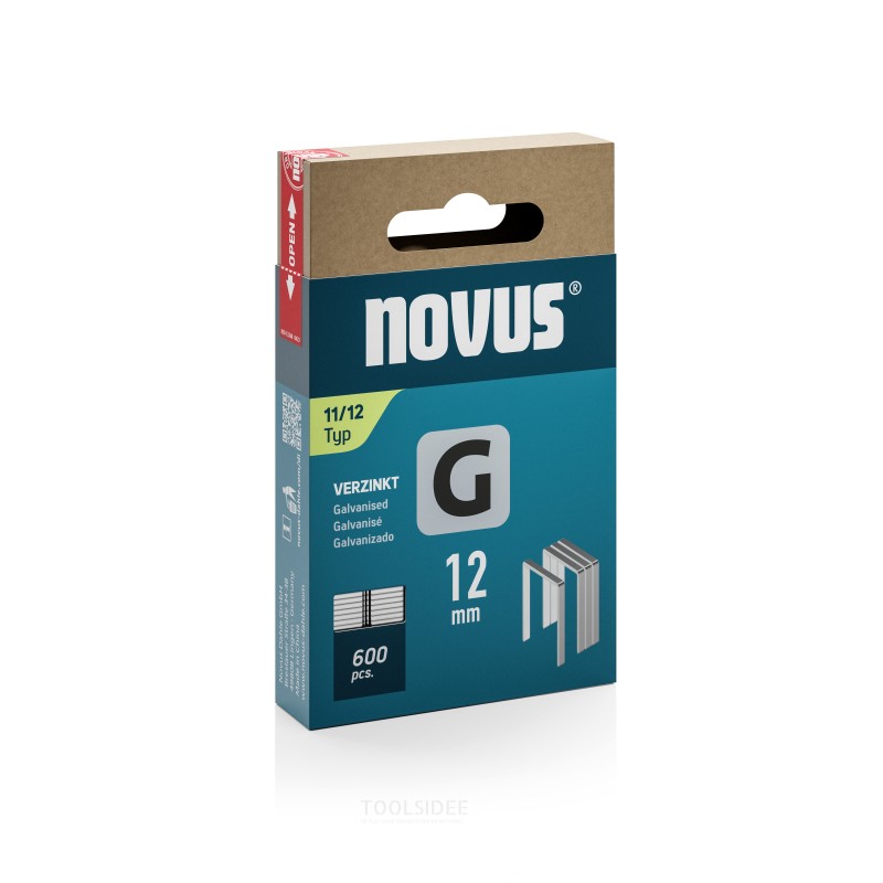 Novus Not litteällä gjenger G 11/12mm (600 kpl) kanssa