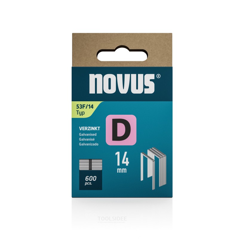 Novus Not litteällä gjenger D 53F/14mm (600 kpl) kanssa