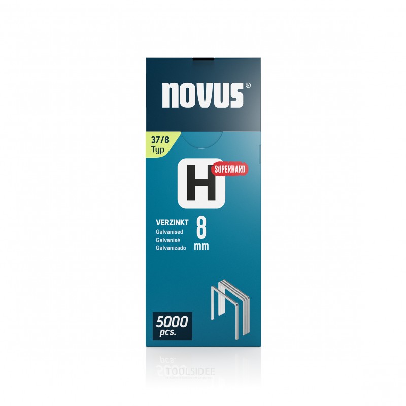 Novus Staple with fin tråd H 37/8mm Superhard (5000 kpl)