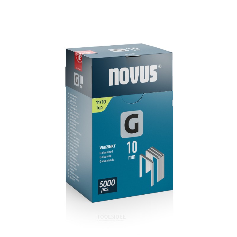 Novus Not litteällä gjenger G 11/10mm (5000 kpl) kanssa