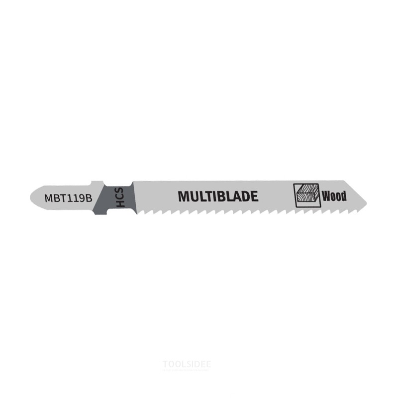 Multiblade Jigsaw Blade HCS MBT119B Wood 75mm Multiblade Jigsaw Blade HCS MBT119B Wood 75mm