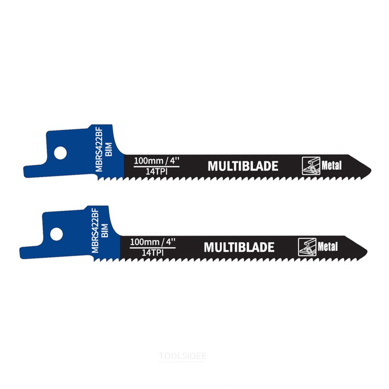 Multiblade Reciprocating Saw Blade BIM MBRS422BF Metal 100mm (2 pieces) Multiblade Reciprocating Saw Blade BIM MBRS422BF Metal 100mm (2 pieces)