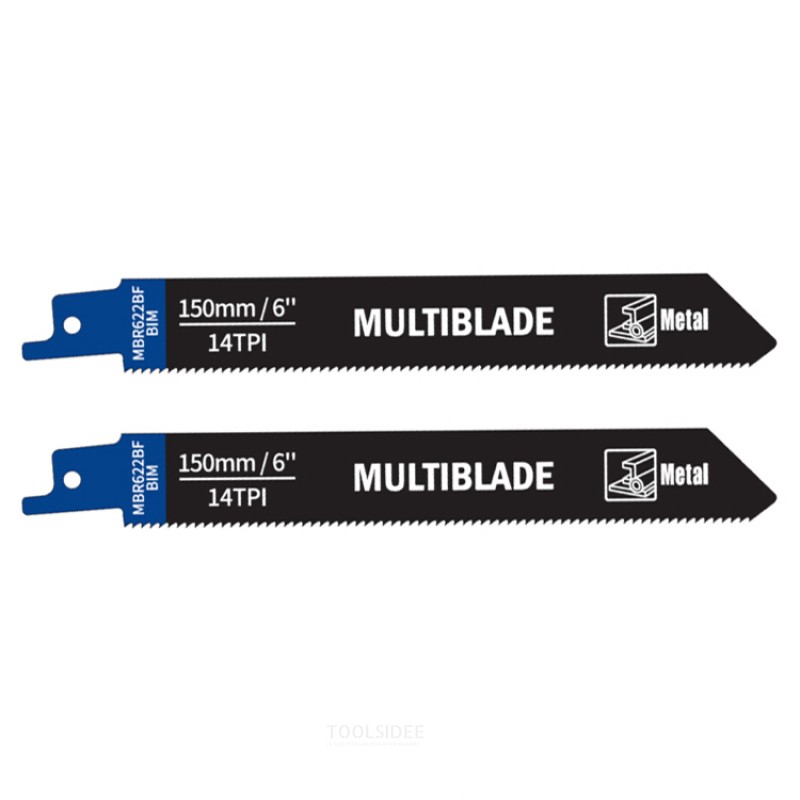 Multiblade frem- og tilbagegående savklinge BIM MBR622BF Metal 150 mm (2 stk.)