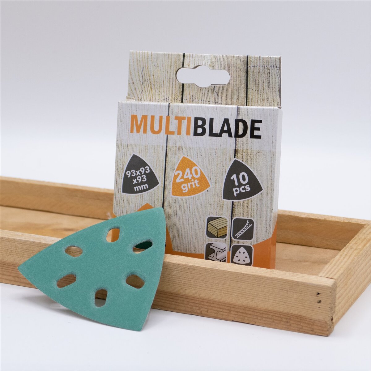 Multiblade Delta sandpapir MB94 93mm K120 (10 ark) Multiblade Delta sandpapir MB94 93mm K120 (10 ark)