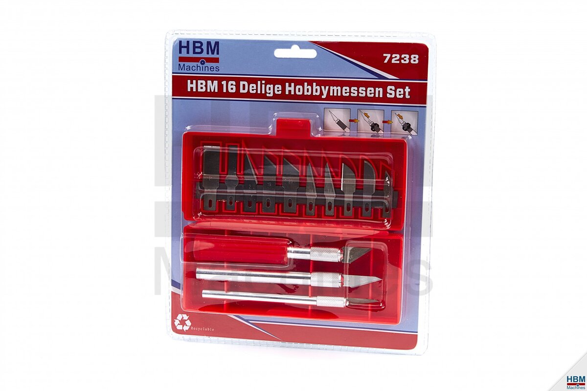 HBM 16 Piece Hobby Knives Set HBM 16 Piece Hobby Knives Set