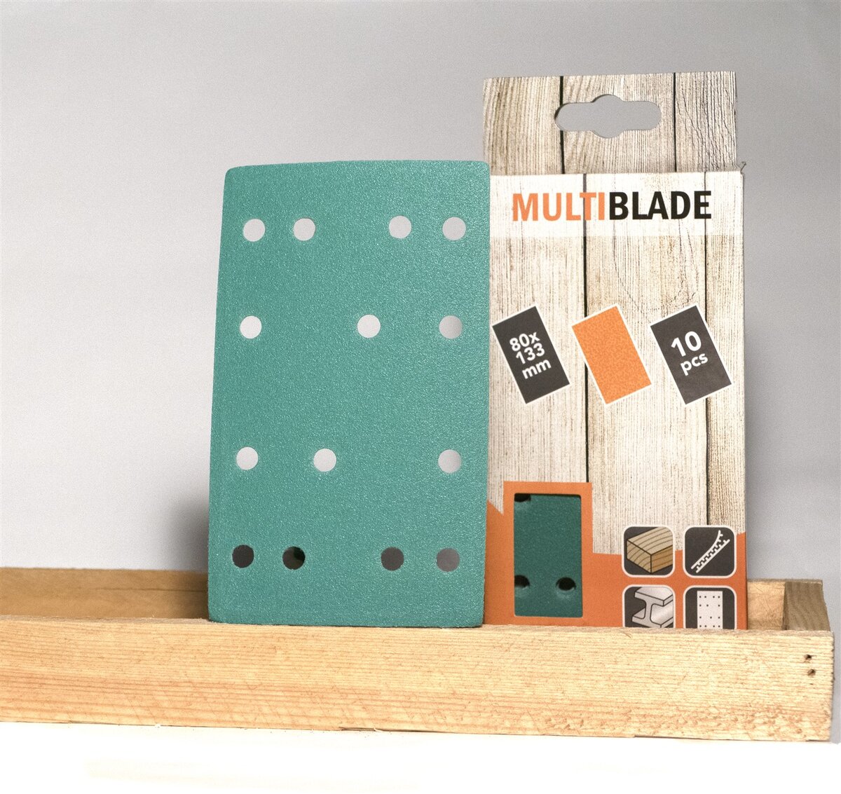 Multiblade sandpapir MB80 80x133mm K40 (10 ark)
